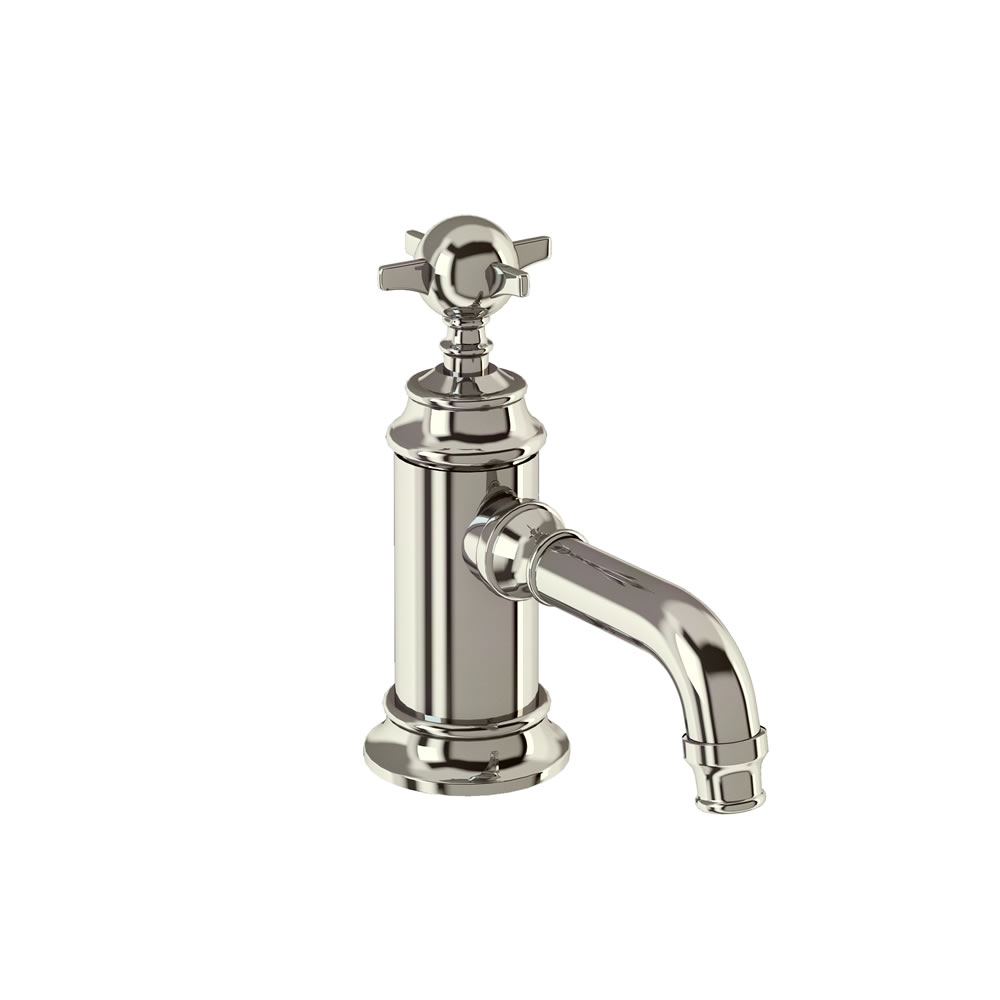 Arcade Single-lever basin mixer without pop up waste - nickel - with tap handle